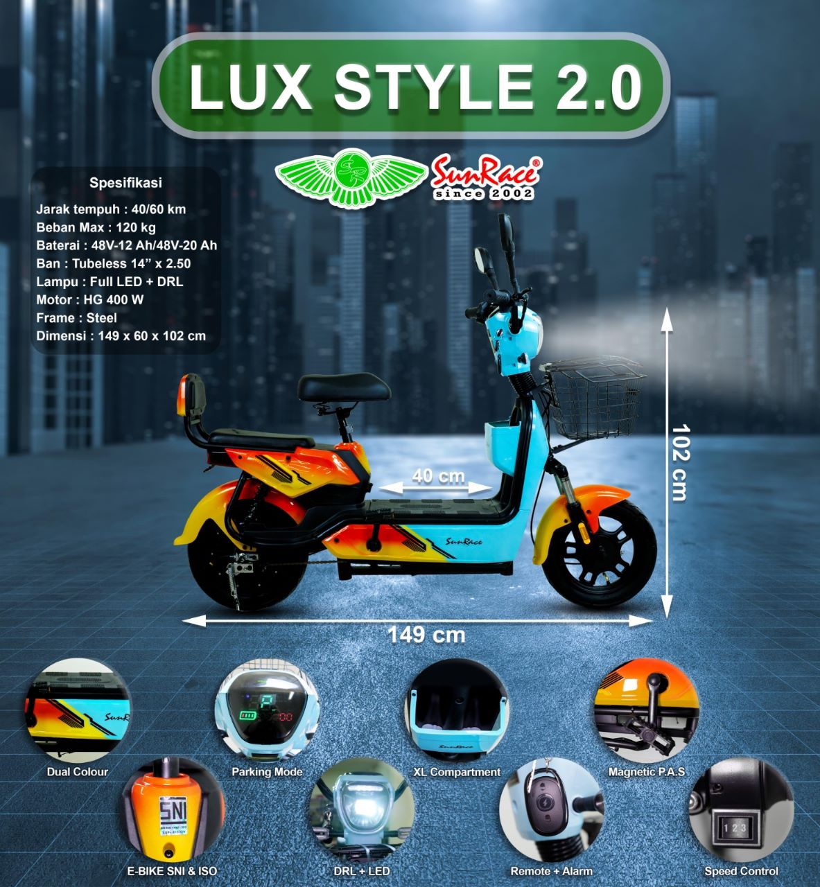 Sunrace Lux Style 2.0